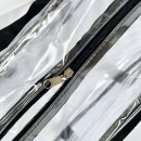 Set geantă maternitate transparentă cu detalii negre – 3 bucăți (4)